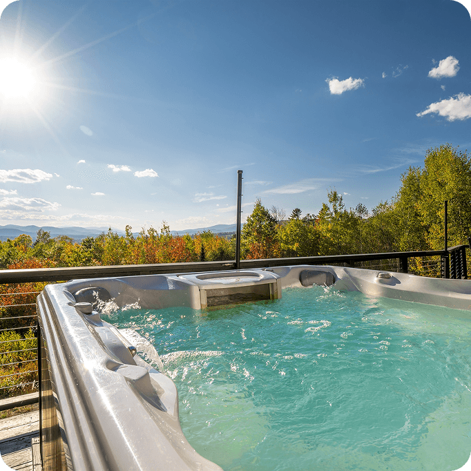 Mountain Vista cabin bedroom — cozy accommodations near Sunday River Maine