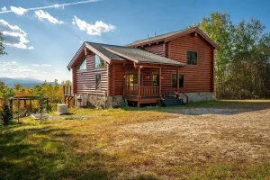 mountain log cabin